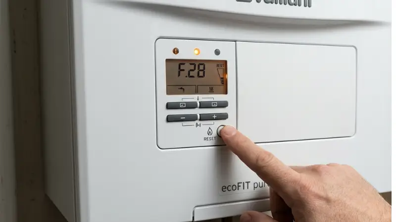 Vaillant ecoFIT pure reset button location