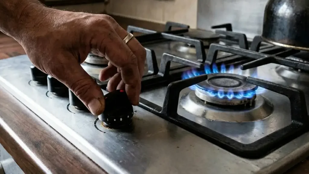 check gas appliances to diagnose boiler gas issue UK