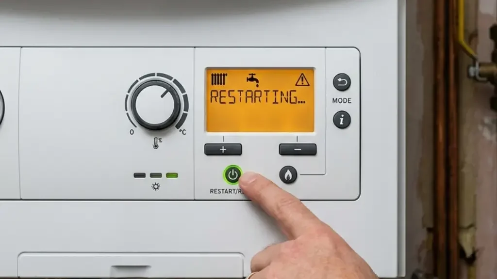 restart Vaillant boiler after fixing F28 error